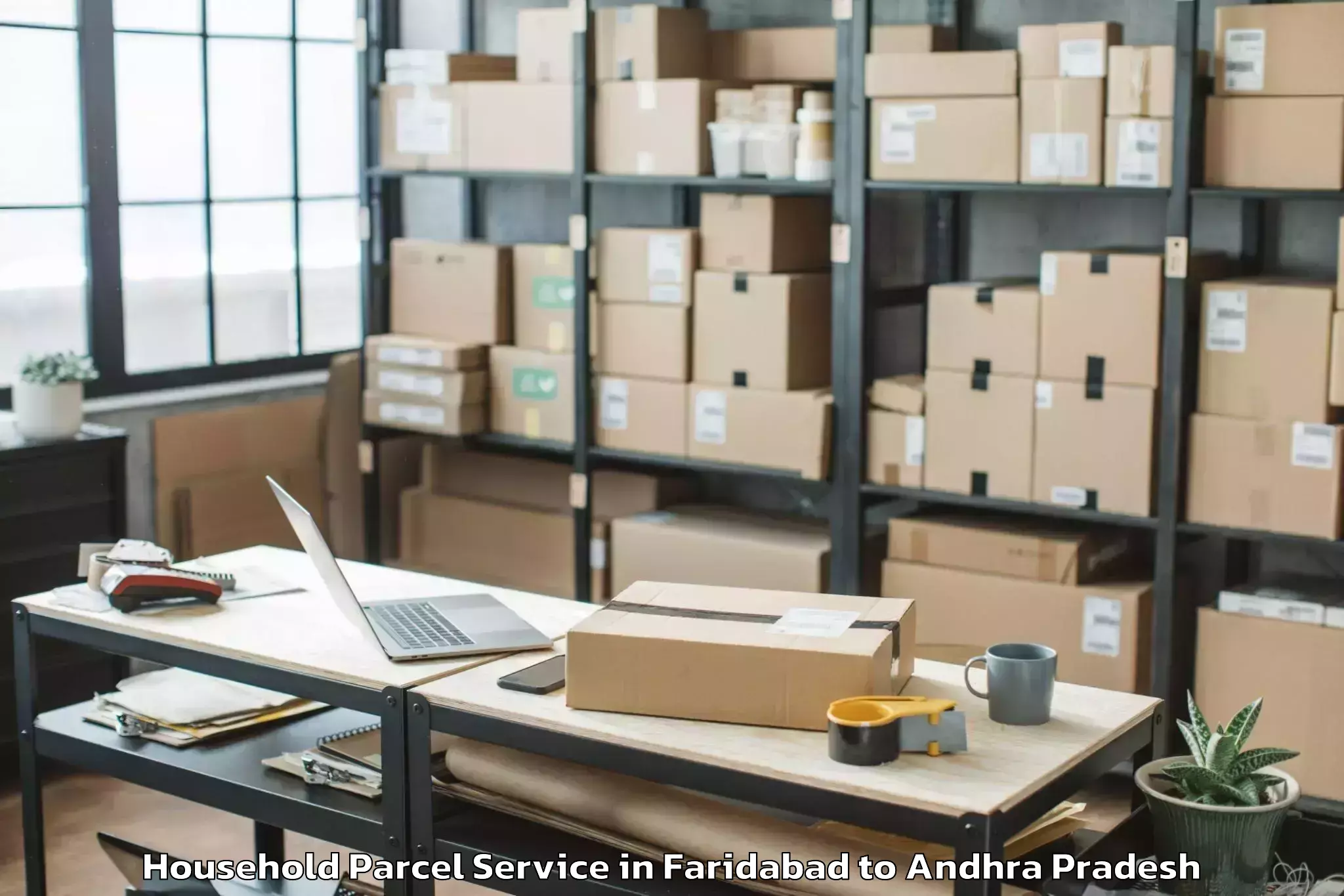 Easy Faridabad to Vadamalapeta Household Parcel Booking